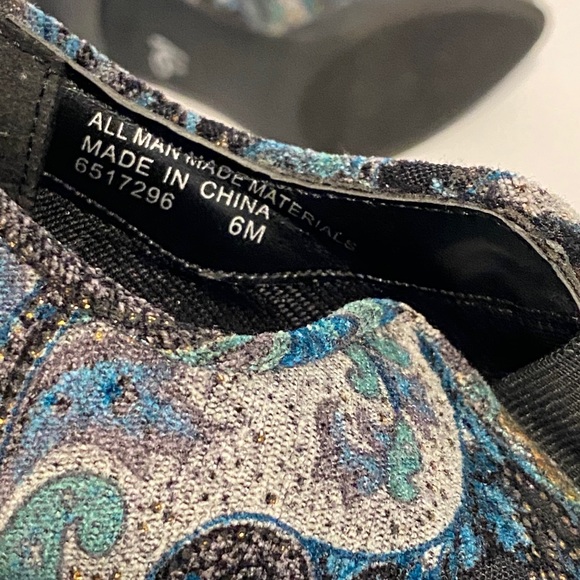 Diba green and black tapestry booties 6M 297 - Picture 9 of 10